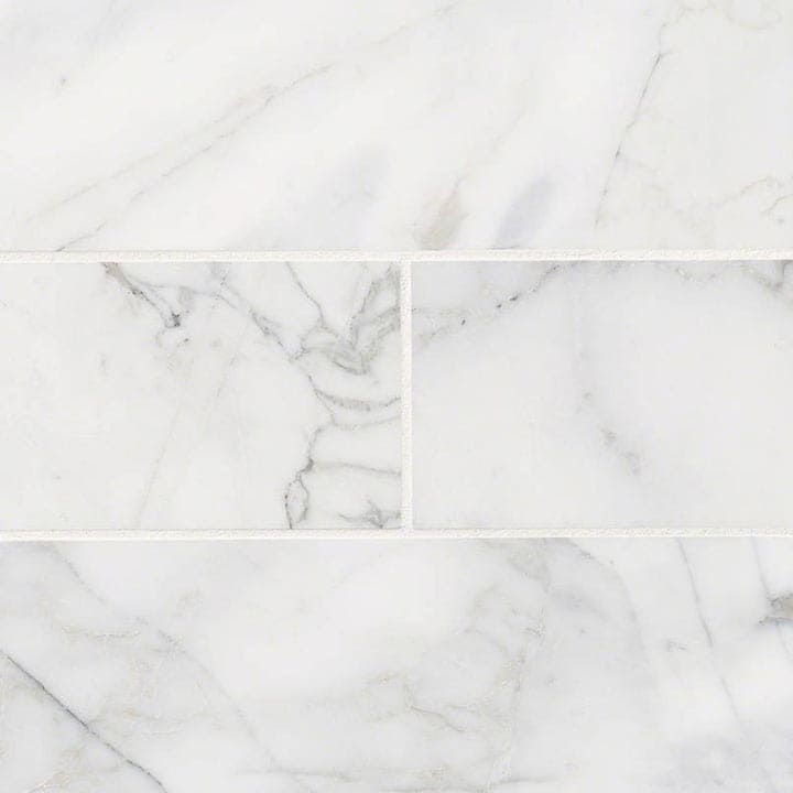 MS International Natural Stone Marble 4" x 12" Honed Calacatta Cressa