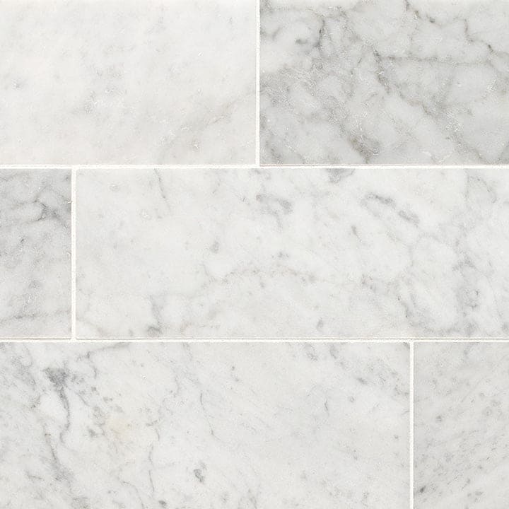 MS International Natural Stone Marble 4" x 12" Honed Carrara White