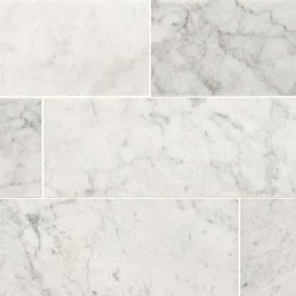 MS International Natural Stone Marble 4" x 12" Honed Carrara White