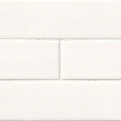 MS International Domino 12" x 12" Subway 4" x 16" White