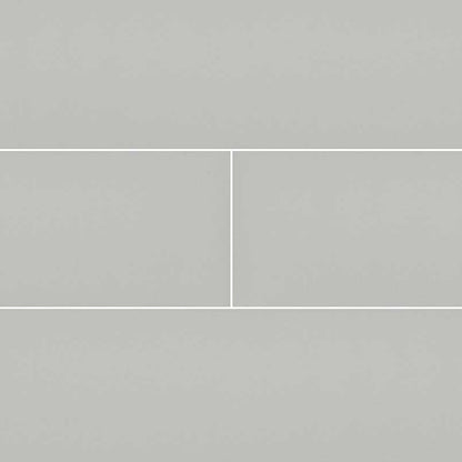 MS International Domino 12" x 12" Subway 4" x 16" Gray