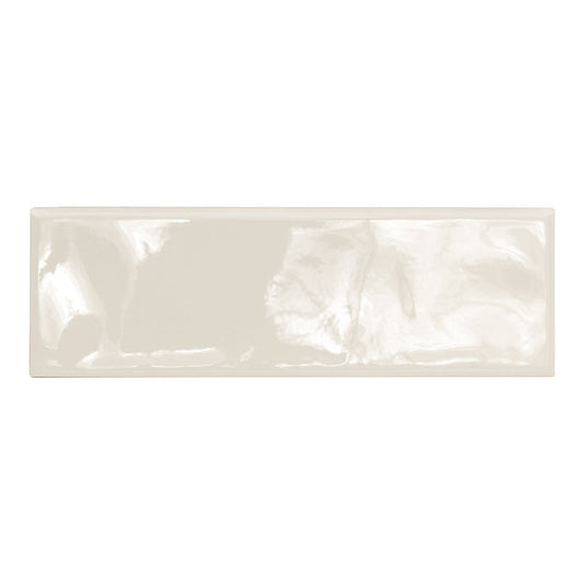 MS International Urbano 4" x 12" Glossy Bullnose Crema