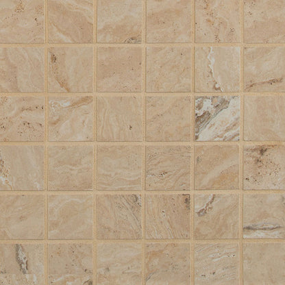 MS International Veneto 12" x 12" Mosaic 2" x 2" Sand