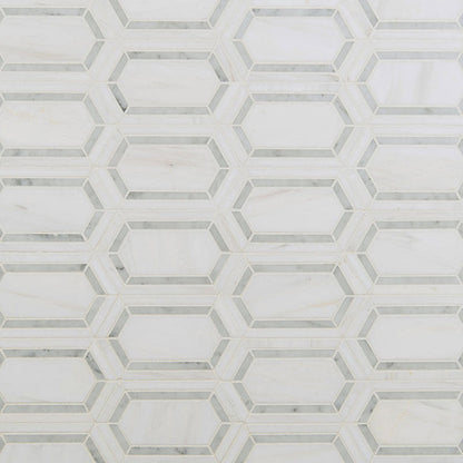 MS International Decorative Mosaic 12" x 12" Picket Pavilion