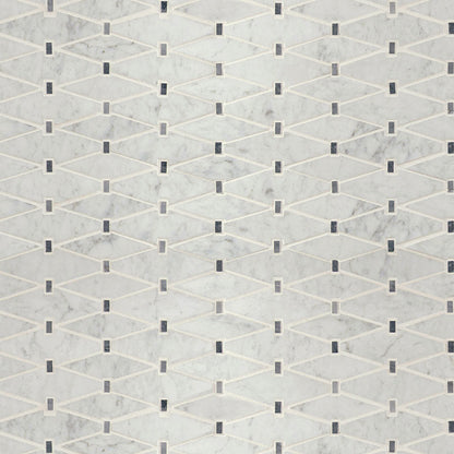 MS International Decorative Mosaic 12" x 12" Elongated Hexagon Marbella Diamond