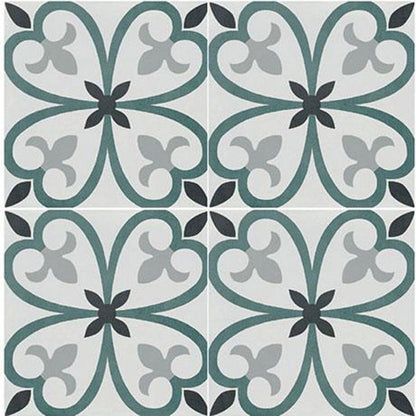 Marazzi D Segni Color 8" X 8" Deco Clover