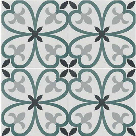 Marazzi D Segni Color 8" X 8" Deco Clover