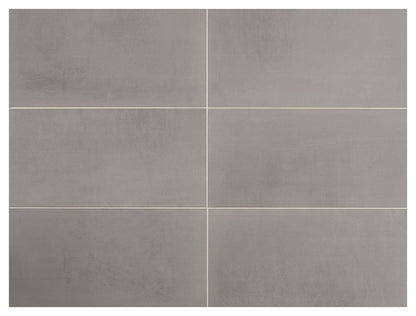 Marazzi Moroccan Concrete 12" X 24" Stepwise Matte Gray