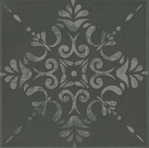 Marazzi Moroccan Concrete 8" X 8" Deco Aziza - Terra Cotta