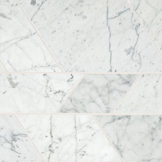 Daltile Marble 12" X 12" Modern Carrara White