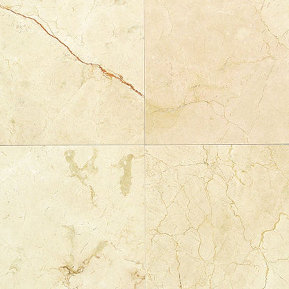 Daltile Marble 12" X 12" Polished Crema Marfil Cl