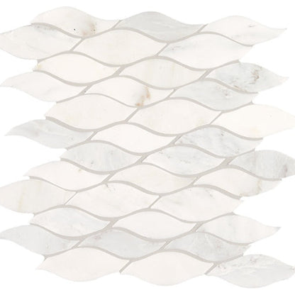 Daltile Marble 12" X 12" Wave First Snow Eleg
