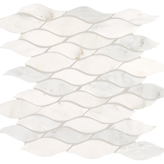 Daltile Marble 12" X 12" Wave First Snow Eleg