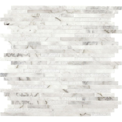 Daltile Marble 12" X 12" Random Linear Venetian Calacatta