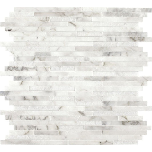 Daltile Marble 12" X 12" Random Linear Venetian Calacatta