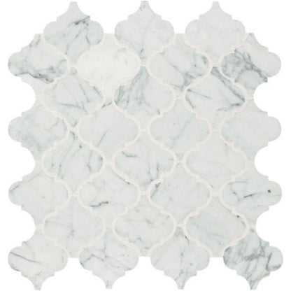Daltile Marble 3" X 3" Baroque Carrara White