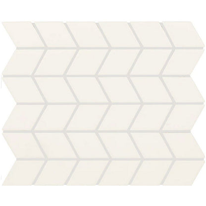 Daltile Color Wheel Retro 2" X 3" Chevron Matte Matte Arctic White