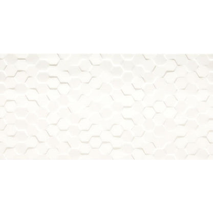 Daltile Multitude 12" X 24" Hex Origami White