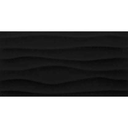 Daltile Multitude 12" X 24" Wave Domino Black