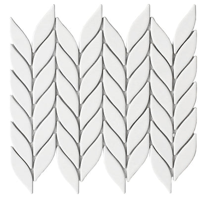 Emser Mythos 11"x13" Petal Mosaic 1.6"X4" White
