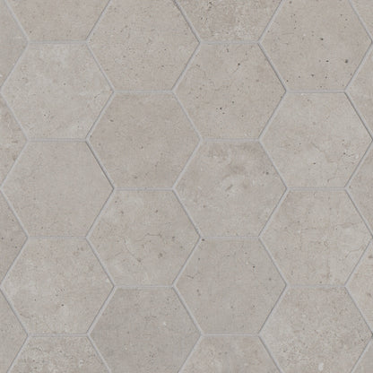Bedrosians Materika 10.25" x 11.75" Matte Porcelain Mosaic Silver