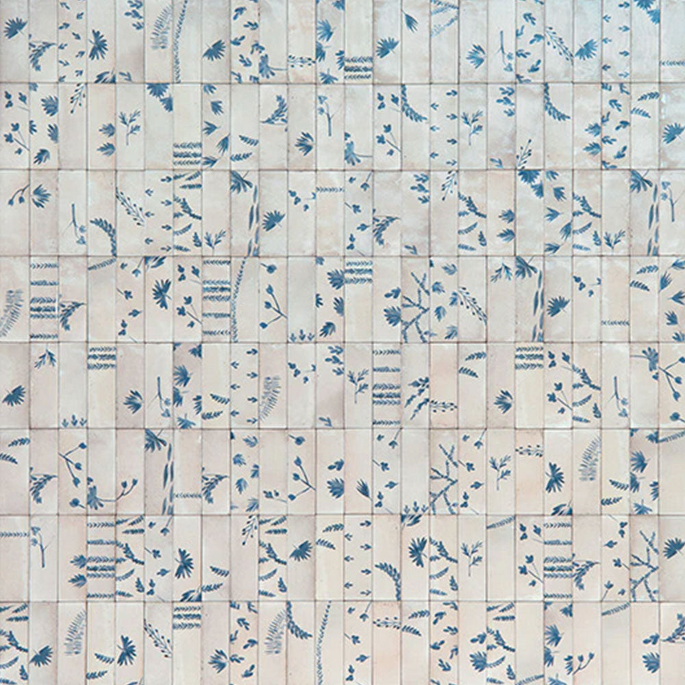 Marazzi Rice 2" X 6"  Natural Deco Leaf