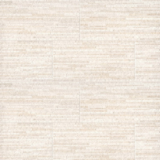 Bedrosians Purestone 12" x 24" Muretto Textured Beige