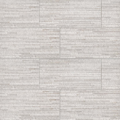 Bedrosians Purestone 12" x 24" Muretto Textured Grigio