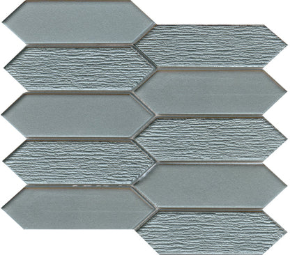 Emser Picket 9"x11" Picket Mosaic 1.81"X6.30" Blue