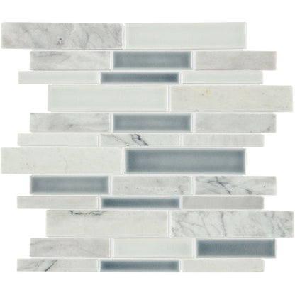 Daltile  Raine 12" X 11" Random Linear Cirrus Storm Bld