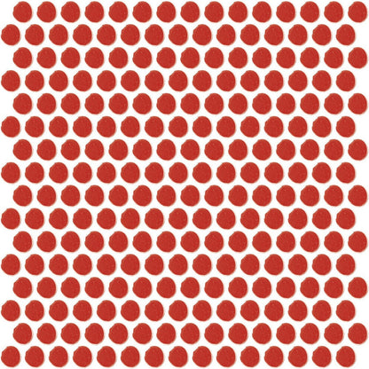 Daltile Color Wheel Mosaic 13'' X 11'' Penny Glossy Currant