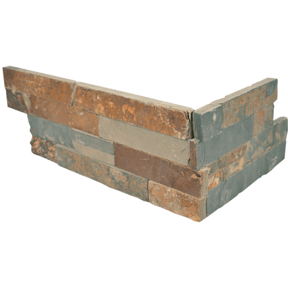 Bedrosians Slate 6" X 24" Ledger Corner Natural Cleft Butterscotch