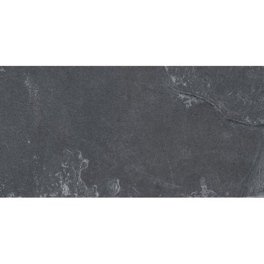 MS International Slate And Quartzite 16" x 24" Gauged Montauk Black