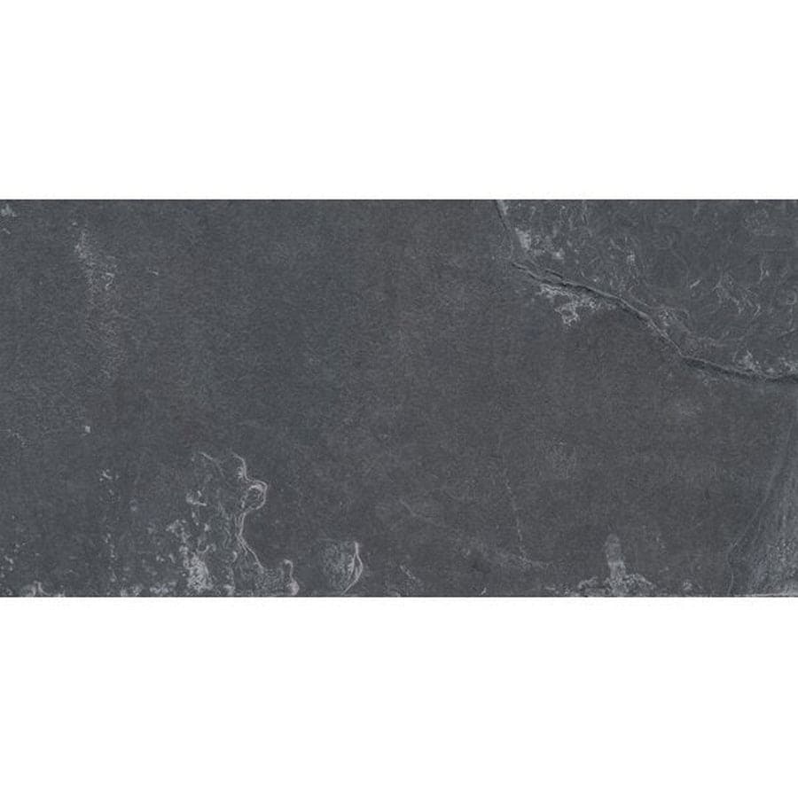 MS International Slate And Quartzite 18" x 36" Gauged Montauk Black