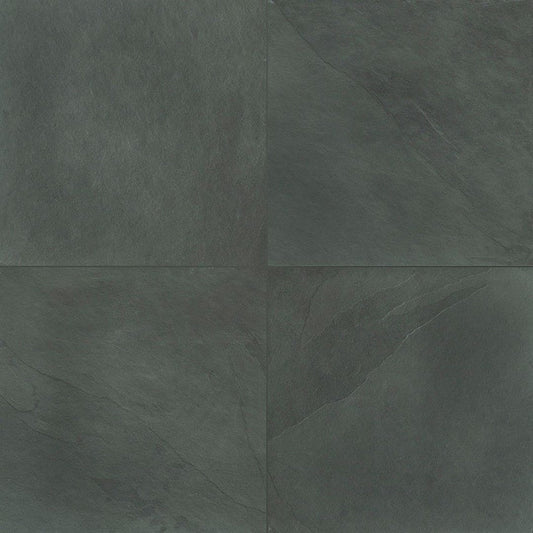 MS International Slate And Quartzite 24" x 24" Gauged Montauk Blue