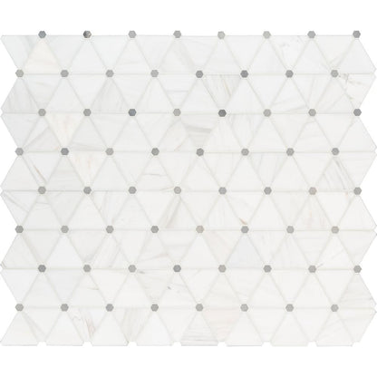 MS International Natural Stone Marble 12" x 12" Mosaic Bianco Dolomite Pinwheel 