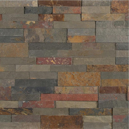 MS International Decorative Mosaic 6" x 12" Veneer Peel and Stick Gold Rush