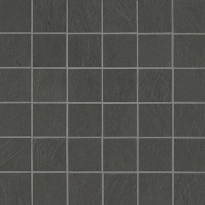 Bedrosians Simply Modern 12"x12" Mosaic 2"x2" Honed Black