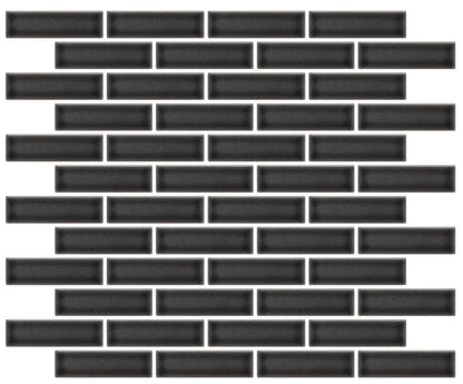 Emser Savvy 11"x12" Off-set Mosaic 1"x3" Polished Pewter