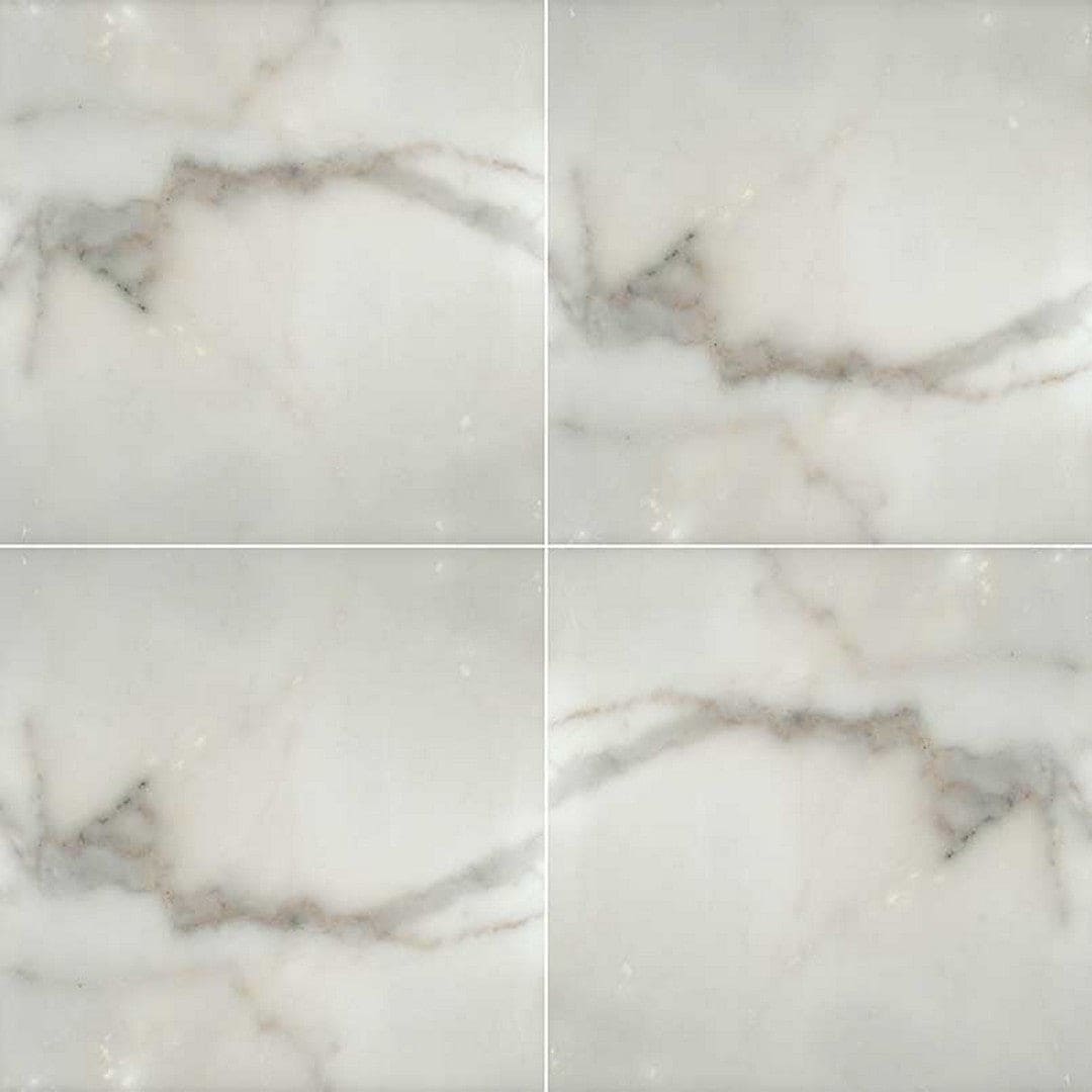 MS International Natural Stone Marble 12" x 12" Honed Calacatta Gold