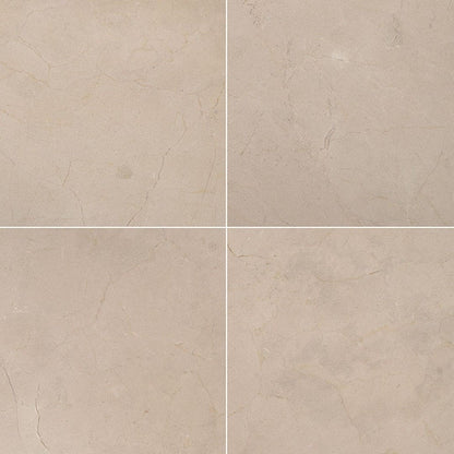 MS International Natural Stone Marble 12" x 12" Honed Crema Marfil Select