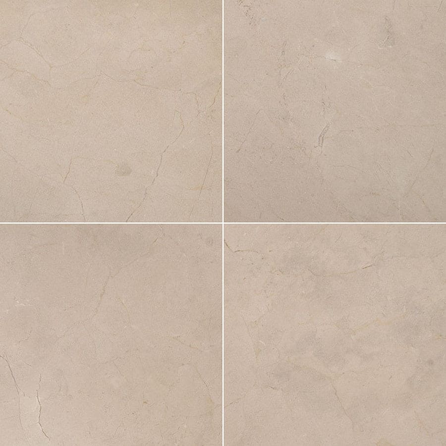 MS International Natural Stone Marble 18" x 18" Honed Crema Marfil Select
