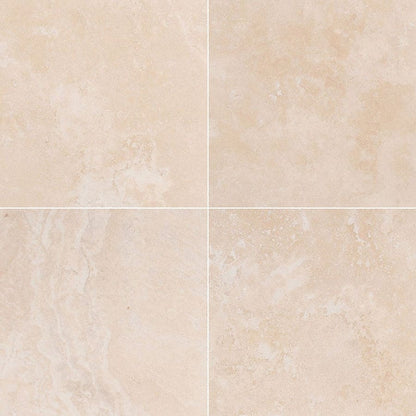 MS International Travertine 12" x 12" HF Tuscany Beige