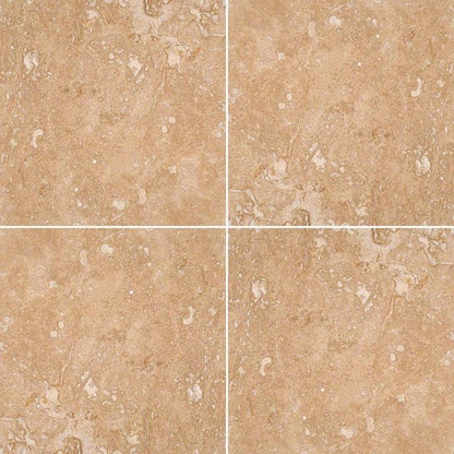 MS International Travertine 12" x 12" HF Tuscany  Walnut