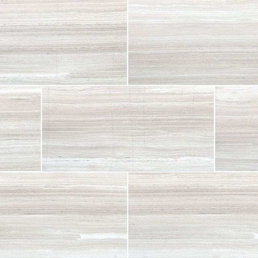 MS International Natural Stone Marble 12" x 24" Polished White Oak