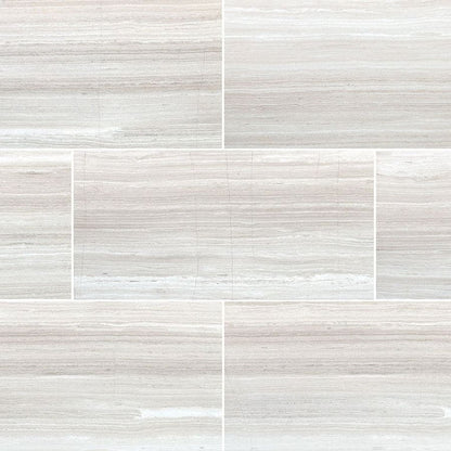 MS International Natural Stone Marble 12" x 24" Polished White Oak