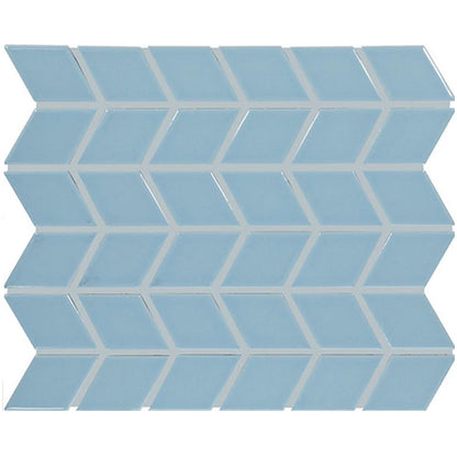 Daltile Color Wheel Retro 2" X 3" Chevron Glossy Waterfall