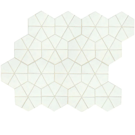 Daltile Revalia Remix 6" X 6" Kaleidoscope Kaleidoscope White