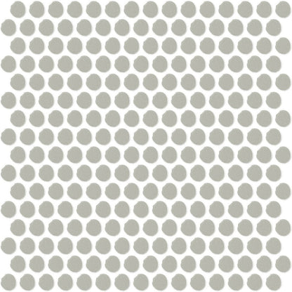 Daltile Color Wheel Mosaic 13'' X 11'' Penny Glossy Desert Gray