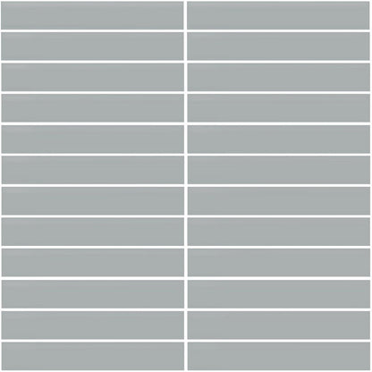 Daltile Color Wheel Mosaic 12'' X 10'' Straight 1'' X 6'' Matte Matte Desert Gray